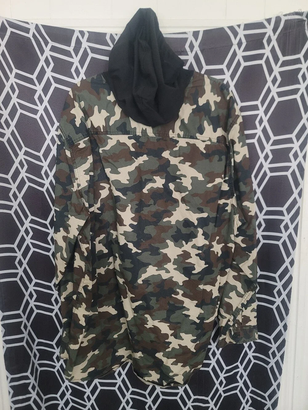 No Boundaries  Camouflage Shirt Jacket
